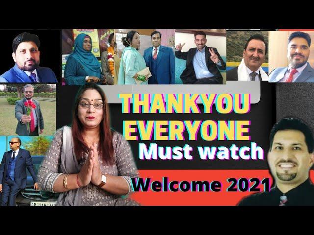 Welcome 2021 | 2021 | somlata verma | thankyou