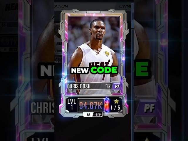 NEW NBA 2K Mobile Code For Plasma Quartz Chris Bosh
