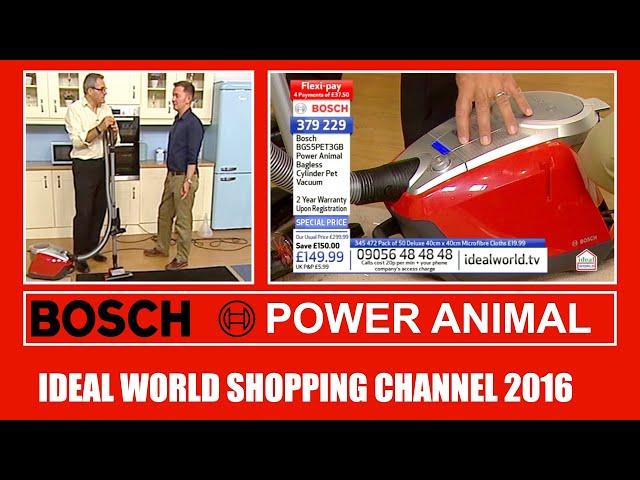 Bosch Power Animal Bagless Cylinder Pet Vacuum Cleaner Demonstration 2016