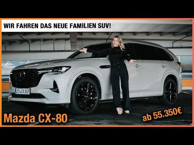 Mazda CX-80 im Test (2025) Wir fahren das NEUE Familien SUV ab 55.350€! Review | 7-Sitzer | Diesel