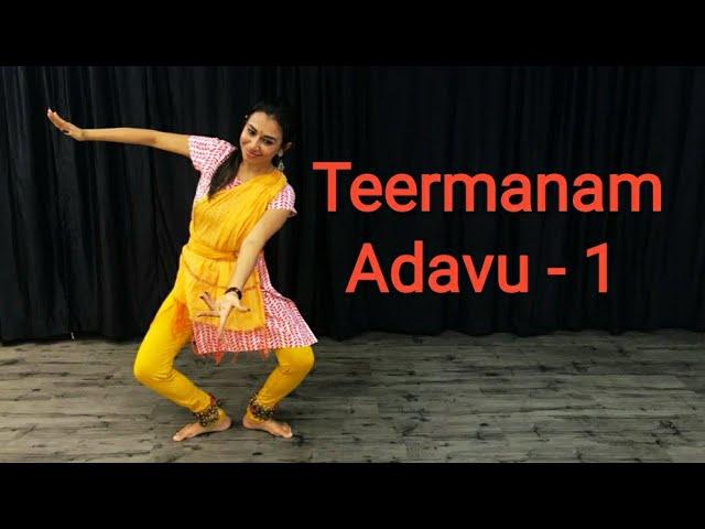 Teermanam Adavu -1 | Lesson no 46 | Learn Bharatnatyam for beginners