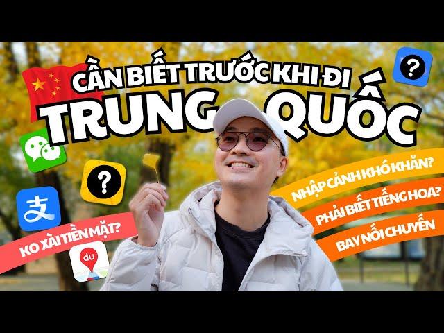  Du Lịch Trung Quốc P1 - Không biết tiếng Hoa đi Trung Quốc lần đầu ra sao?