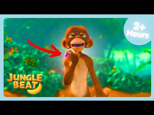 Jungle Beat Full Best Episodes Compilation | Funny Moments | Monkey Cartoons | WildBrain Bananas