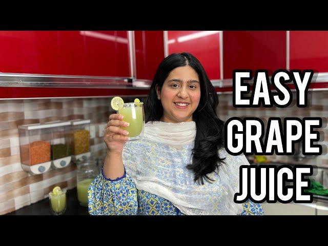 REFRESHING GRAPE JUICE RECIPE | 2 MINUTE DRINK RECIPE