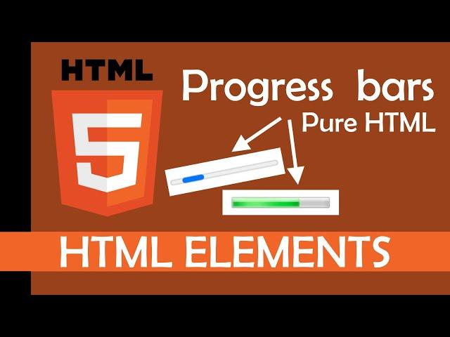 Progress bars with pure HTML