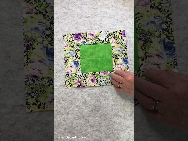 Quilt Block Tutorial 004: Square-in-a-Square Quilt Block #quiltblock #sewingtutorial