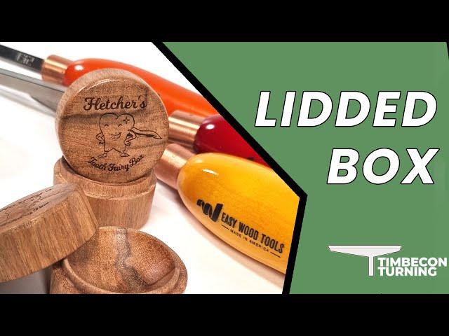 Woodturning: Using Carbide Tools To Make A Small Lidded Box | #woodturning