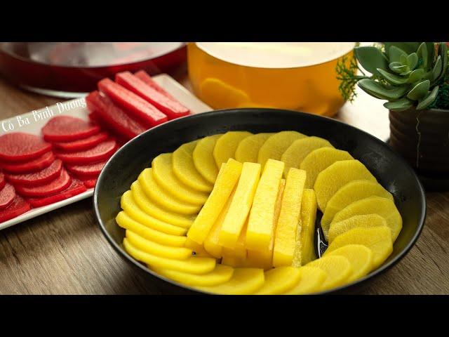 [ENG SUB] Ngày Tết làm Củ Cải Trắng Ngâm kiểu mới này ăn kèm gì cũng ngon | Danmuji Pickled Radish