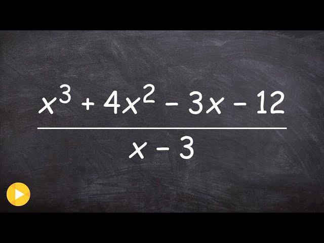 Dividing polynomials using long division