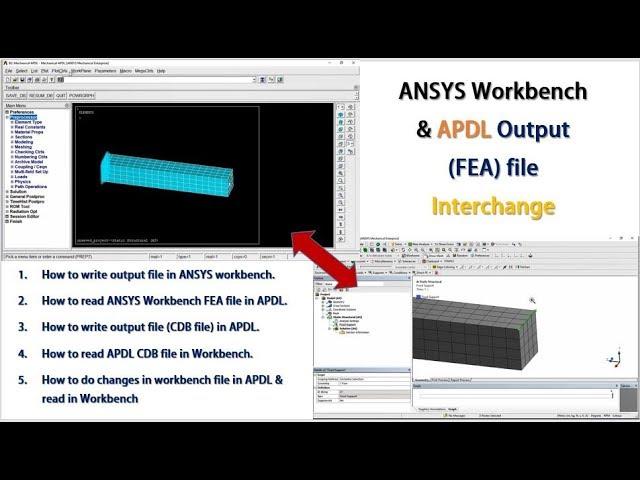 How to open ANSYS APDL File in Workbench & Vice versa