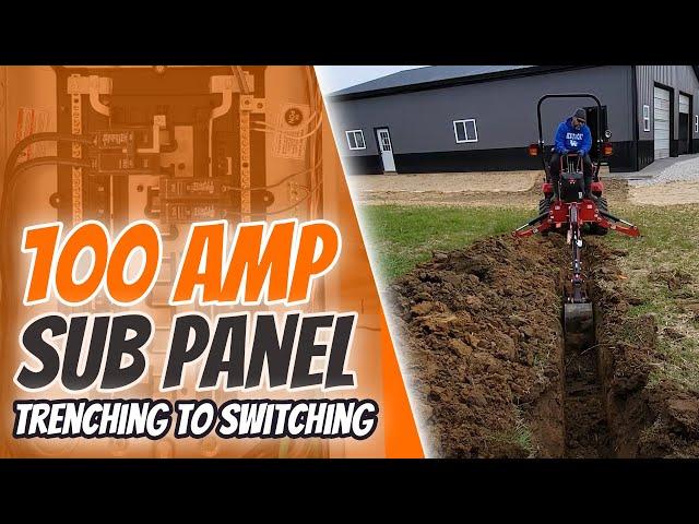 Installing 100 AMP SUB PANEL -  THE COMPLETE PROCESS - SAVED THOUSANDS $$$