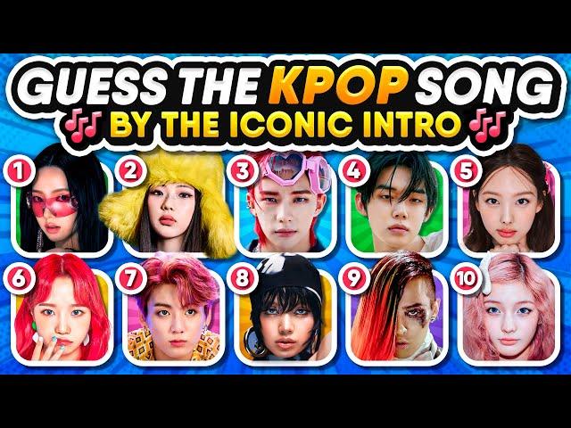 GUESS THE KPOP SONG  By The ICONIC INTRO  | KPOP QUIZ CHALLENGE