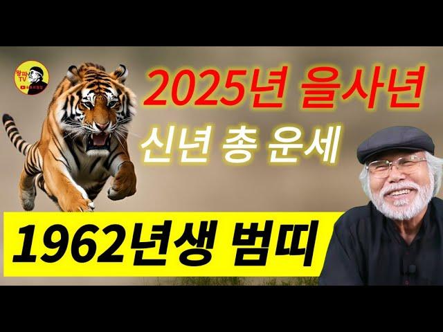 [1962년생 호랑이띠] 2025년  총운세 #을사년 #을사년운세 #1962년생운세 #호랑이띠운세 #범띠운세 #이달의운세 #2025년운세