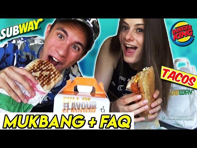 MUKBANG EN COUPLE + F.A.Q (Tacos, Subway et Burger King) - Babké 974