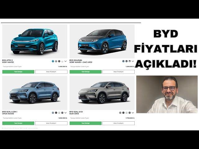 BYD Lansmanı ve Fiyatları Atto 3, Seul U, Han, Dolphin