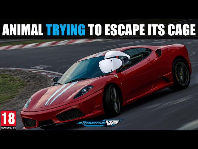 Ferrari 430 Scuderia vs Nürburgring: No Traction Control | GT7 PSVR2 | Top Gear Style 4K