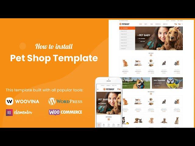 How to install Pet Shop - Website Template for Pets and Vets Shop