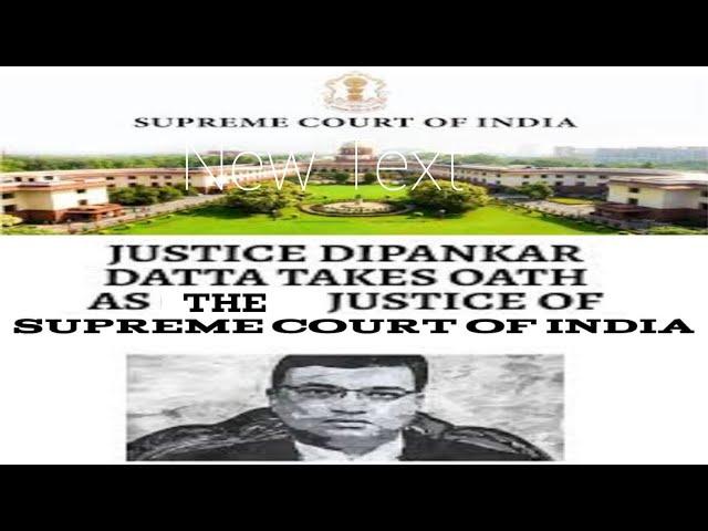 Supreme Court news: Sworn in ceremony of Justice Dipankar Datta