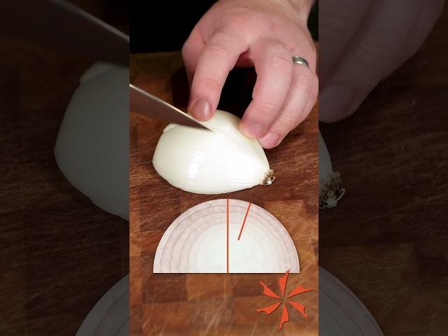 Dicing an Onion Faster than the Pros! #kitchentips #shorts