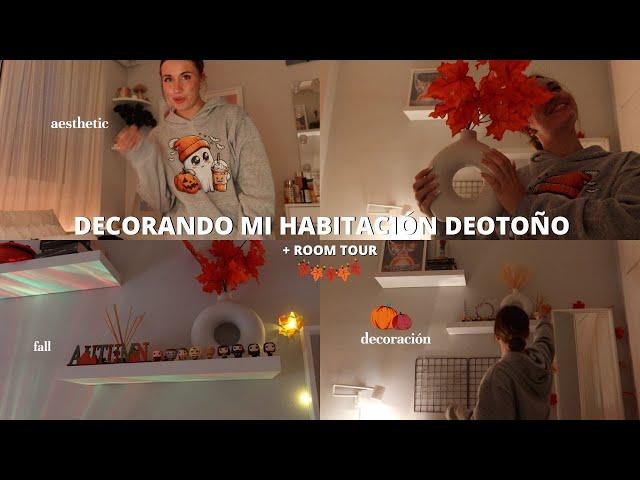 DECORANDO MI HABITACIÓN DE OTOÑO + ROOM TOUR  | decoración, aesthetic, charlando....