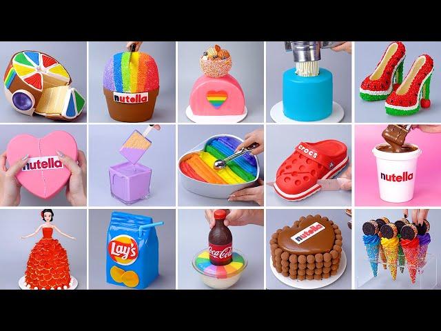 1000+ Oddly Satisfying Rainbow Cake Decorating Compilation | So Yummy Chocolate Cake Hacks Tutorials