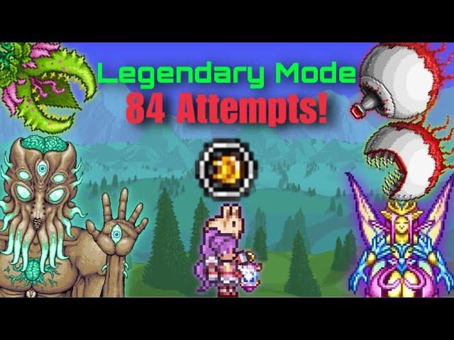 Terraria Mobile - All Bosses NO-HIT, Mage Class [Legendary Mode, For The Worthy] Mage Class