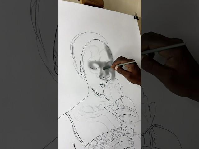 Rate my art from 10-100% #art #drawing #realism #artreveal #shorts #keviartz