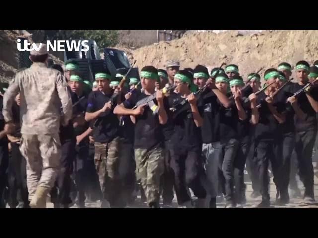 Inside the Hamas summer training camp for Gaza teens | ITV News