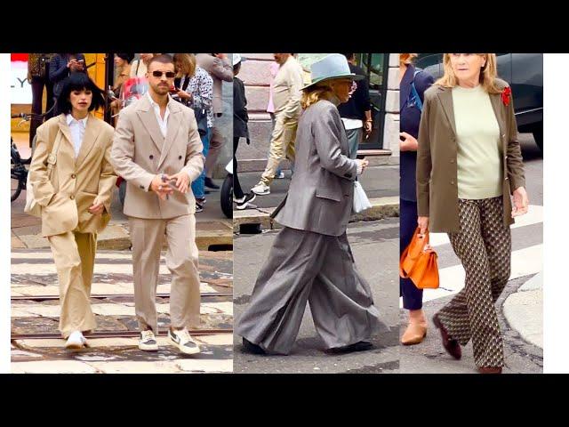 ELEGANCE OF AUTUMN COLOR OUTFITS BY MILAN STREET STYLE  ITALIAN TRENDS 2024