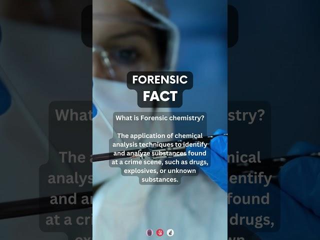 What is forensic chemistry? | #forensics #forensicscience