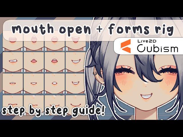 【 easy mouth rigging + multiple forms ! 】live2d step by step guide