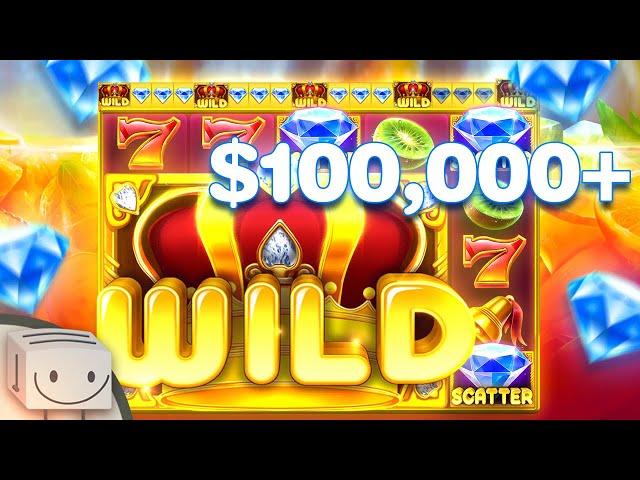 WINNING OVER $100,000 ON JUICY FRUITS SLOT!! (BONUS BUYS)