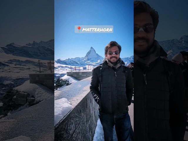 Matterhorn, Zermatt. Switzerland. Travel Tip: Take the Gornergrat Bahn for these views. #shorts