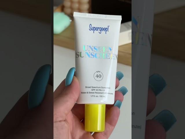 Supergoop! Unseen Sunscreen spf 40  #shorts