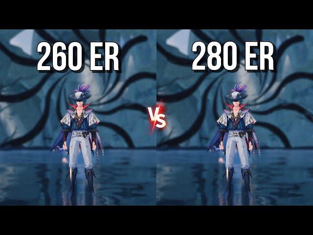 Brant with 260 ER vs 280 ER Damage Comparisons!!! Is The Damage Difference Really That Significant??