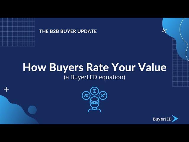 How Buyers Rate the Supplier's Value - an Easy Equation