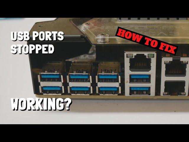 USB Ports NOT WORKING? Let's Fix Them!