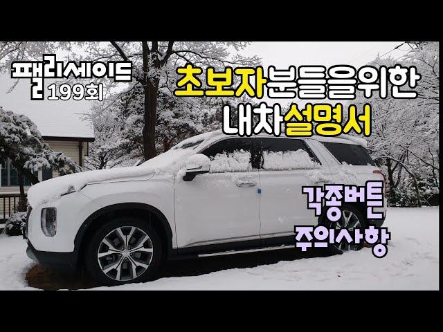 팰리세이드 내차 설명서( 기초설명)