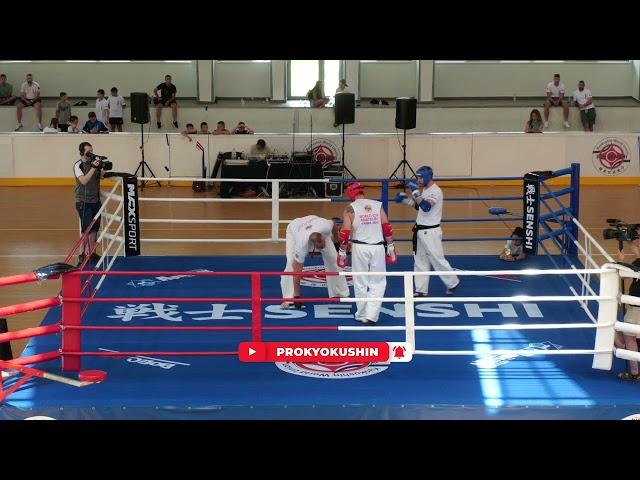 KWU SENSHI World Cup: 1/2 -90kg, Ion Britchi (Moldova, aka) - Pablo Molina (Argentina)