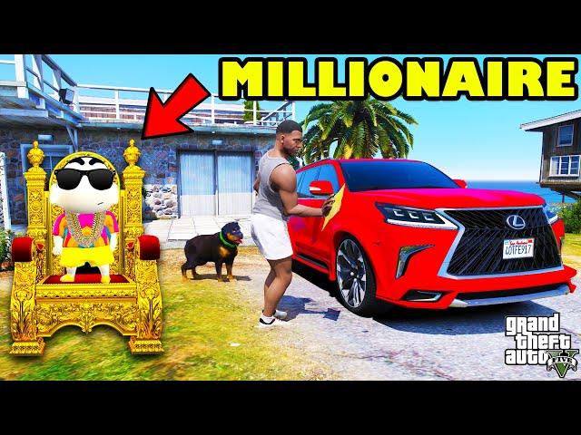 Shinchan Become Millionaire And Franklin Become Poor In GTA 5 | SHIINCHAN and CHOP