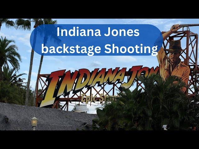 Backstage Indiana Jones Movie shooting show