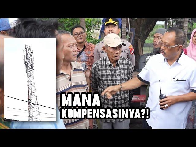 TOWER DI PERKAMPUNGAN BIKIN GEGER!!! CAKJI TENGAHI KONFLIK, BERI SOLUSI UNTUK KOMPENSASI