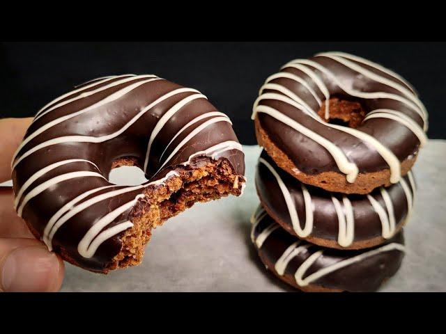 The best healthy sugar-free donuts! A healthy dessert without deep frying and without sugar!