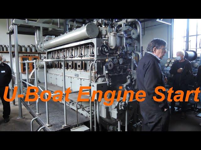 U-Boat Engine Start in the Kiel-Wik Engine Museum