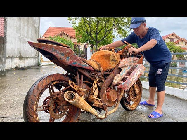 Full restoration restore the abandoned 50-year-old antique motorcycle 250cc