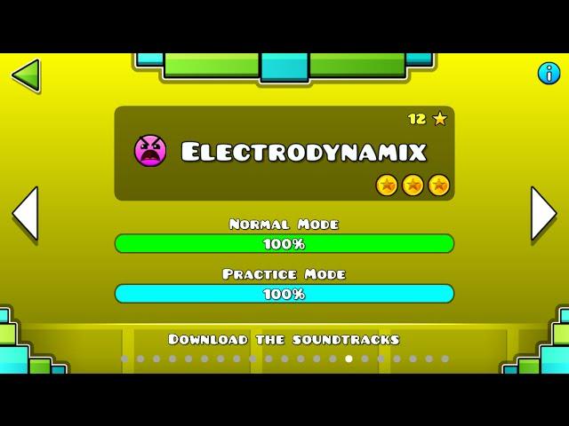 Geometry Dash - Electrodynamix (All coins)