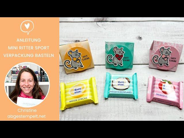 Anleitung Mini Ritter Sport Verpackung basteln⎜Kuschelgrüsse⎜Stampin' Up!®