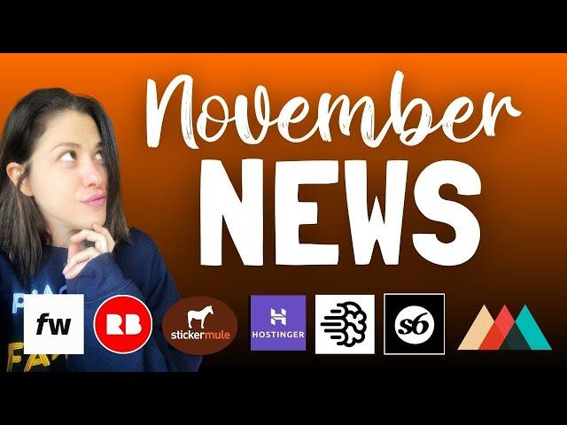 November Print on Demand NEWS - Society6 MESS, New Products, Closed Patreon & More!