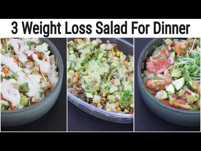 3 Healthy Weight Loss Salad Recipes For Dinner | Skinny Recipes