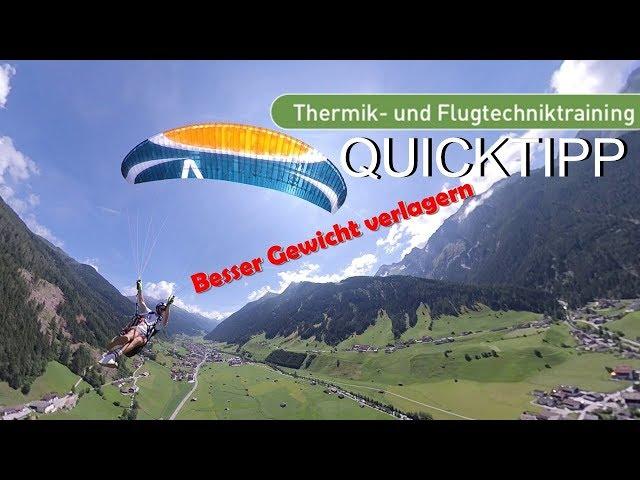 Quicktipp - Besser Gewicht Verlagern - DHV-Skyperformance